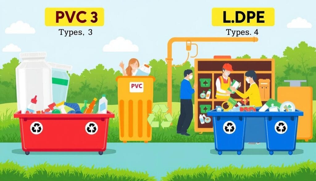 PVC and LDPE recycling