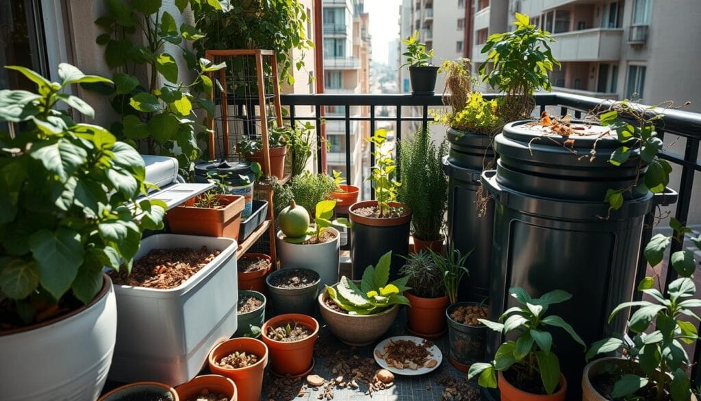 Small space composting