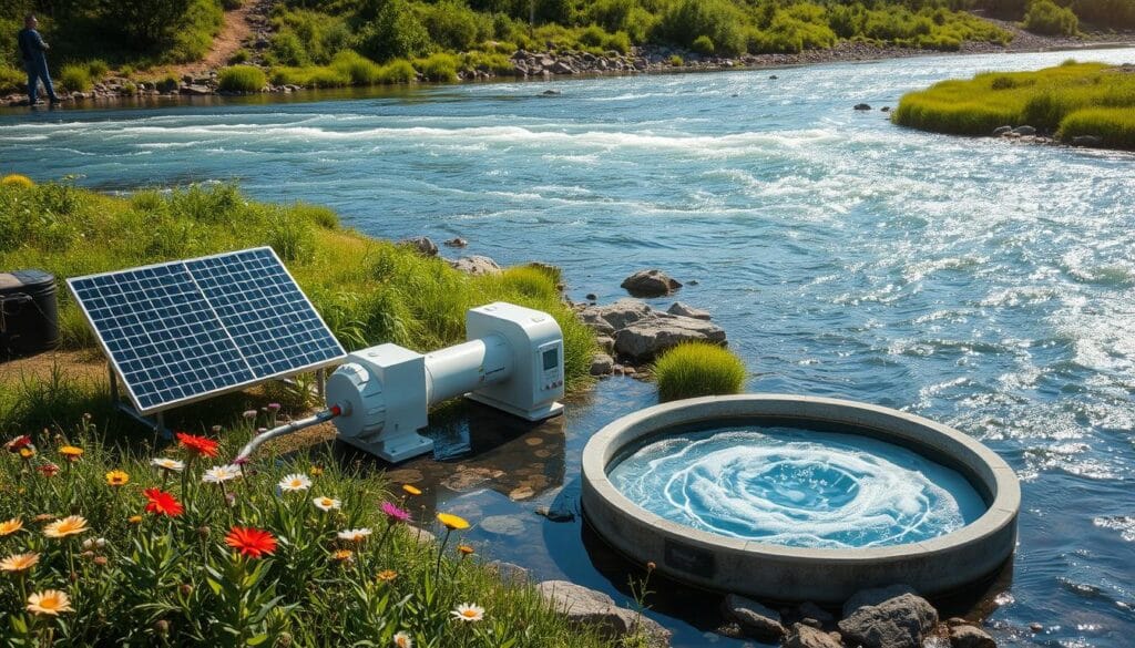 solar-powered water purification