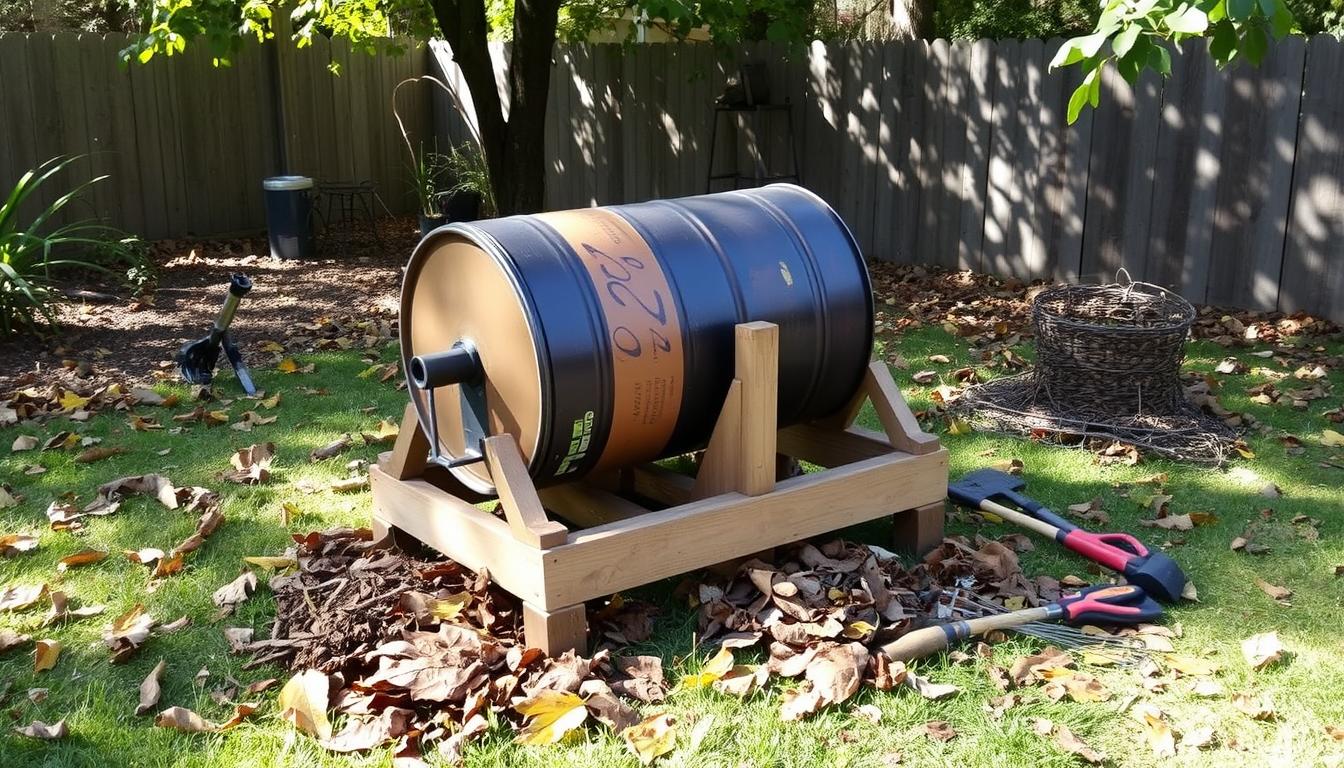 DIY compost tumbler